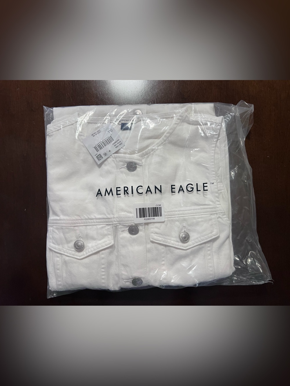 American Eagle Sleeveless White Button-Front Midi Dress - Picture 5 of 8
